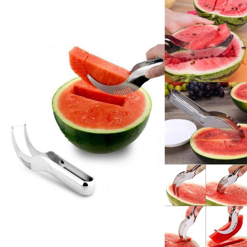 Slicer Watermelon Cutter Knife Server Corer Scoop Stainless Steel Tool Carve