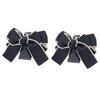 2pcs Cute Bow Car Seat Back Hooks Storage Hook Headrest Organizer Rack Grocery Bag Handbag DecorationInterior Accessories