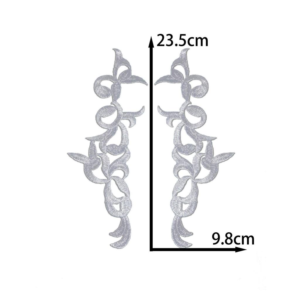 Honeysuckle Pattern Embroidery Ethnic Cloth Sticker Diy Handmade Clothing Accessories Opera Ancient Costume Stage Clothing Decal Ironing