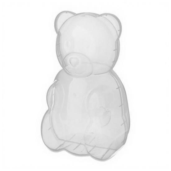 Gummy Bear Container Clear Plastic Bear Shaped Candy Holder Reusable Gift Box for Valentine's Day Party Festive Favors