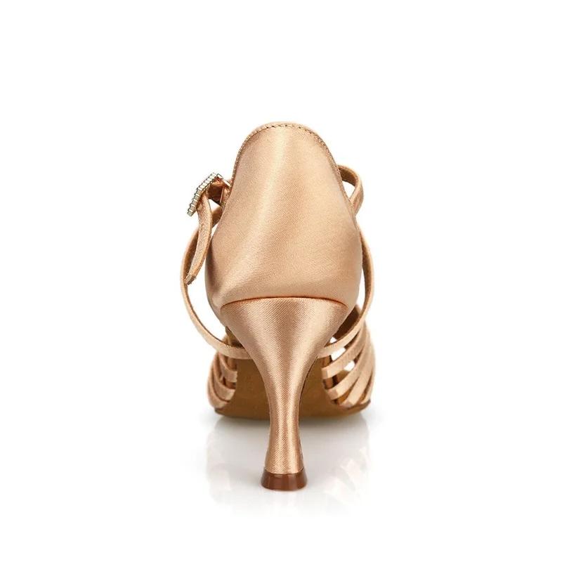 New Women's Latin Dance Shoes Ballroom High Heel Ballet Shoes Soft Sole Tango Salsa Party Shoes for Ladies Girl Sandals