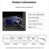 Frameless Foldable Anti Blue Light Reading Glasses with Smart Zoom Ultra Light Comfortable for Men Women