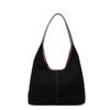 Autumn and winter retro bags women's Maillard style suede face tote bag large capacity commuter casual shoulder bag