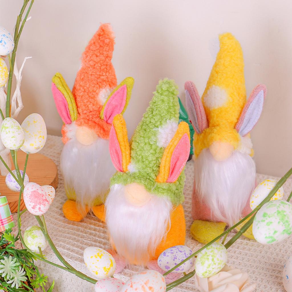 Easter Bunny Faceless Doll Carrot Gnome Doll Doll Ornament Holiday Ornament