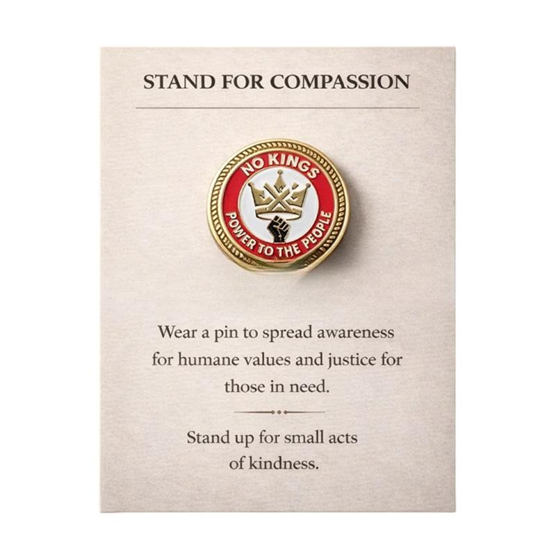 Compassion Sympathy Collection Metal Design Brooch Safety Corsage Pin Perfect For Workwear Clothing Accessories