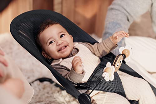 BabyBjorn Bouncer Wooden Toy, Black/White