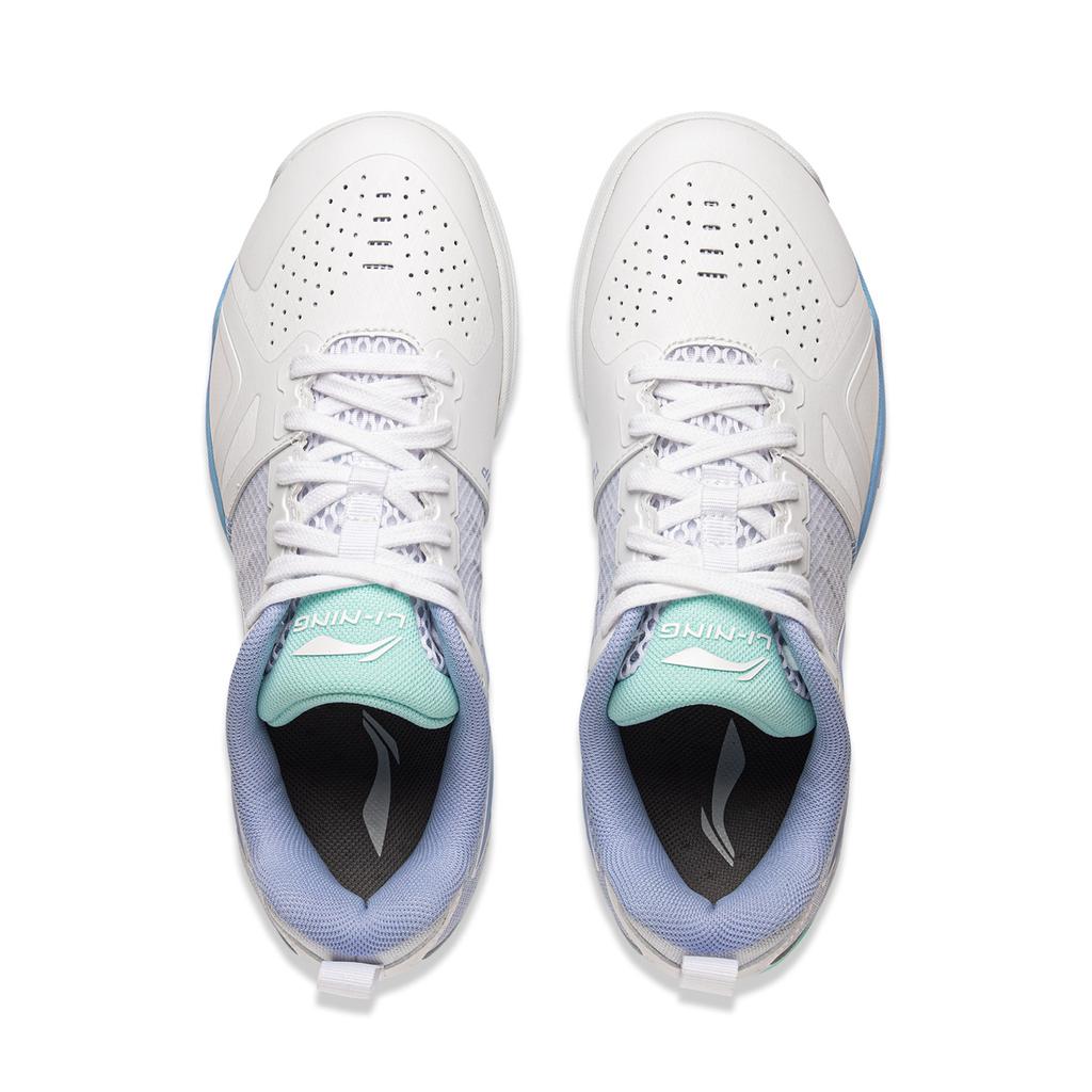 Li Ning Hawkeye 2.0 PRO Cushioning Slip Resistant Abrasion Resistant Low top Training Shoes Unisex White Purple APPU023-10