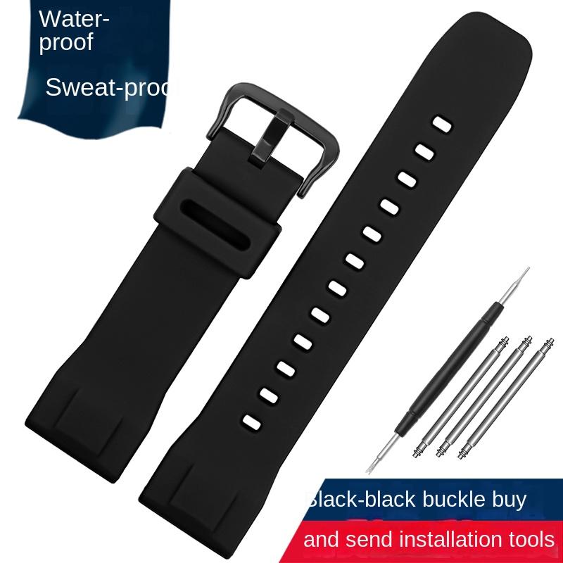 

Rubber Strap 24mm for Casio PRW-6600 PRG-600/600Y PRG-650/650Y Wachband PRW-6600 GA2000 men s Sport silicone Waterproof Bracelet 24mm
