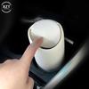 Mini cubo de basura para coche, caja de almacenamiento organizadora automática, soporte para estuche de basura de silicona, cubo de basura para coche