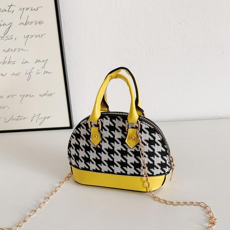 Shell Bag For Kids With Pu Material And Color Block Design For Daily Use