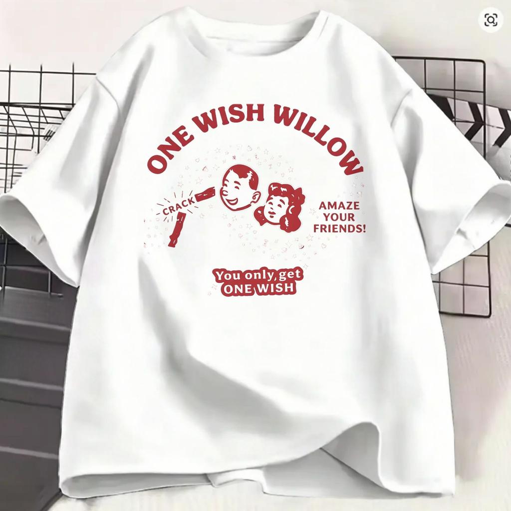 Obsession Movie 2026 TShirts for Unisex One Wish Willow Funny Pure Cotton Tee Shirt Crew Neck Short Sleeve 4XL 5XL 6XL Clothes
