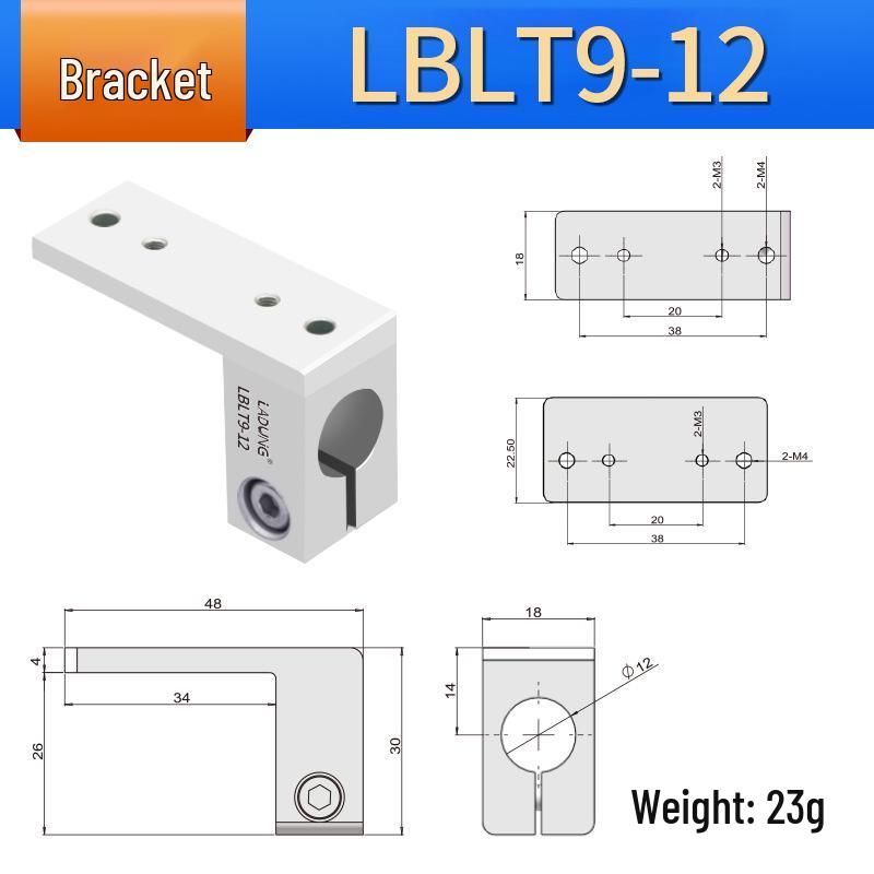 Rotary Bracket Cylinder Fastener LBLT2-20 Steel Pipe Clamp Connector SMBU