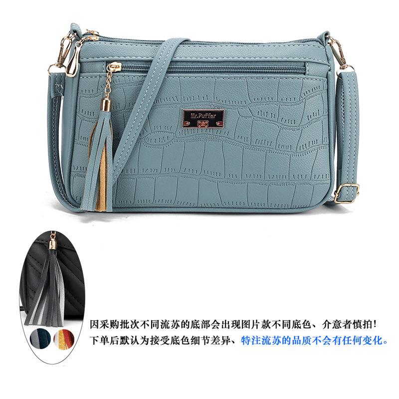 

Bag Women s New Fashion Oblique Span Bag Simple Large Capacity Textured Soft Leather Shoulder Mobile Phone Women s Bag length 26cm * width 8cm * height 16cm