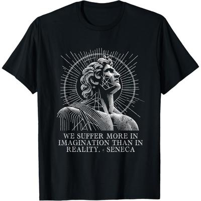 Sufrimos más en la imaginación que en la realidad Camiseta con Citas de Séneca