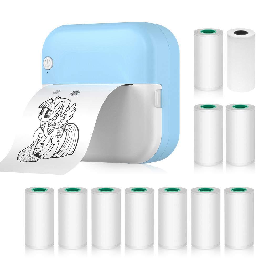 Mini Thermal Printer Multifunction Portable Sticker Maker Instant Photo Inkless Printing Support BT