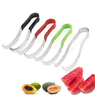 Handlicher Anti-Rutsch Wassermelonenschneider Einfach zu bedienendes Frucht-Schneidewerkzeug für Cantaloupe Papaya
