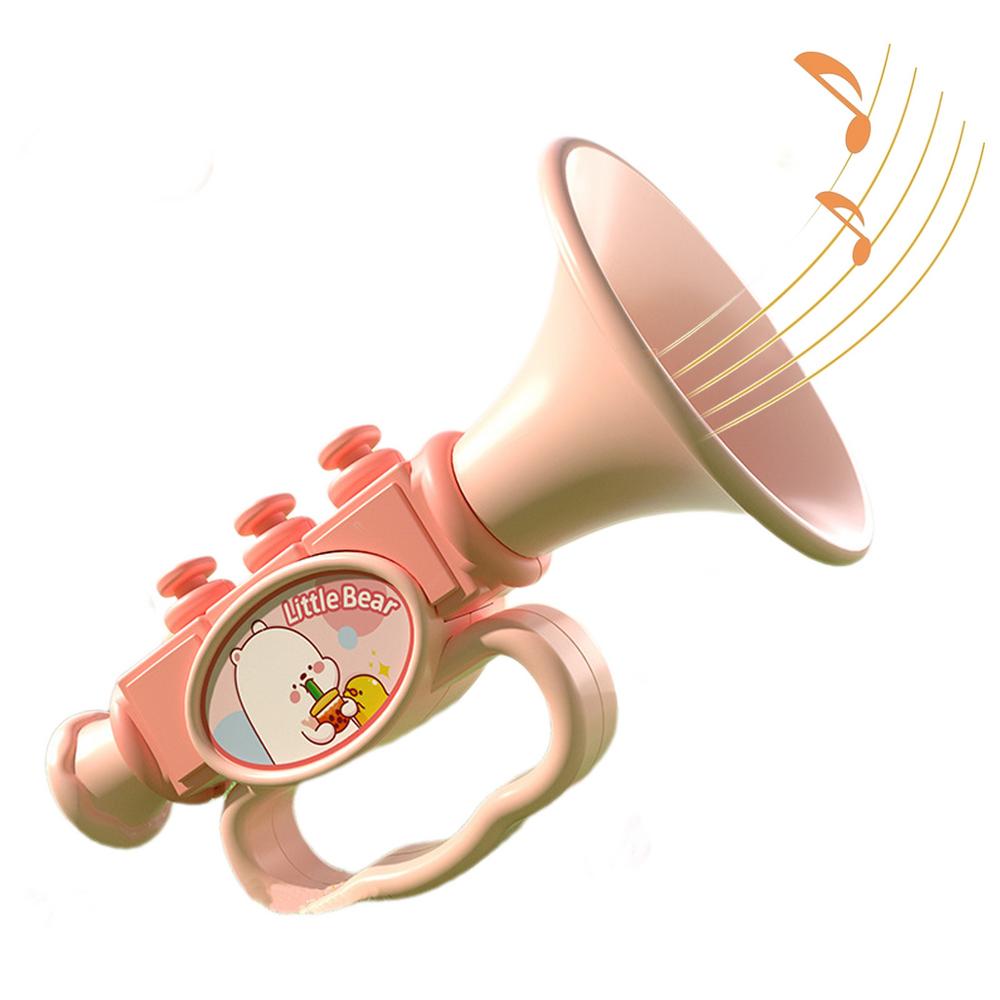 Kids Trumpet Cute Mini Trumpet Cartoon Clarinet Blow Horn Noise Makers Learning and Educational Toys for Children Boys Girls