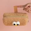 Cartoon Furry Pencil Pouches Plush Pen Pencil Storage Bag Pen Organizers Large Capacity Pencil Bag Travel Makeup Bag