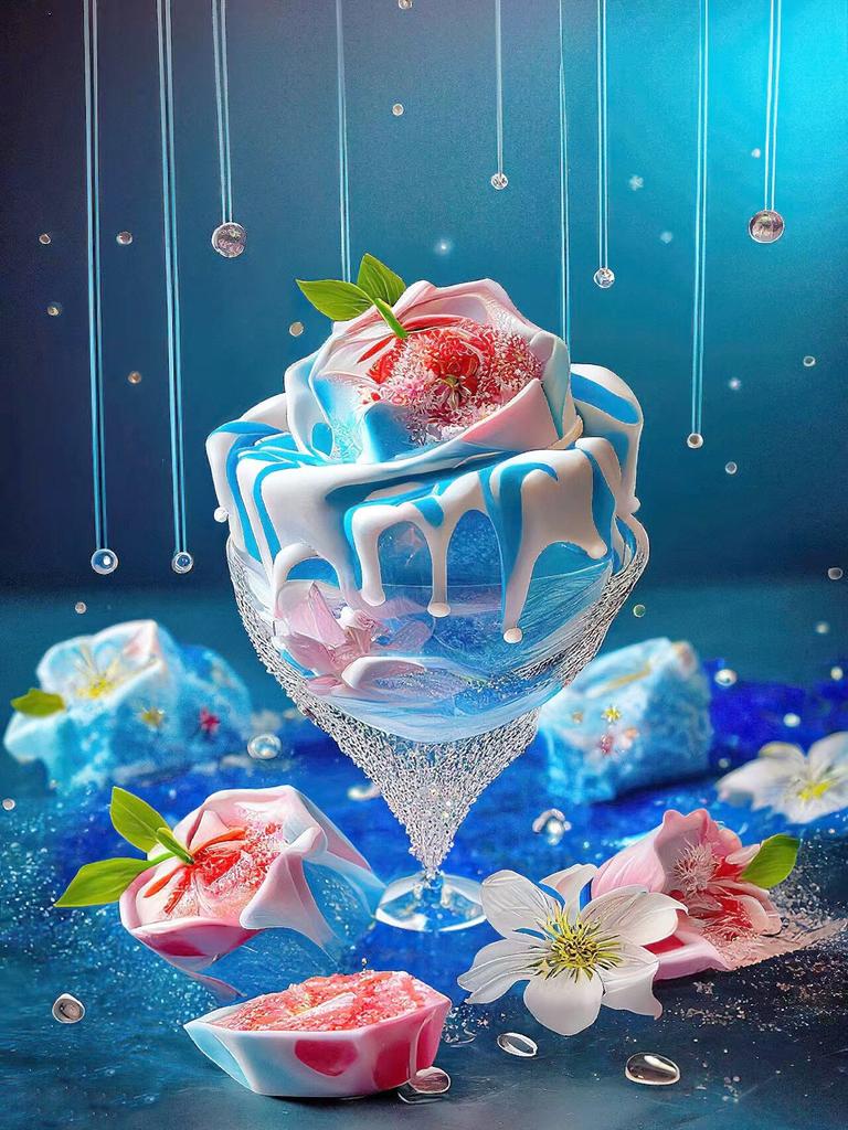 DIY Diamond Embroidery Ice Cream Diamond Mosaic Flower Cross Stitch Set Painting Glass Landscape Wall Decor