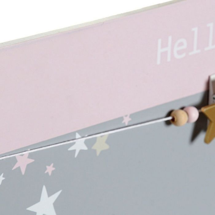 Cadre Photo - DKD Home Decor - Hello Lovely - Bois MDF - 40 X 1 X 24 Cm - Étoiles Décoratives