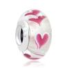 925 Sterling Silver Airplane Blue Murano Glass Pink Flower Diy Fine Beads Fit Original Charm Bracelet Women Jewelry F001