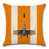 Star Plane Fighter Beige Linen Cushion Cover Decorative Home Sofa Car Chair Seat Friend Room Office Kids Gift Pillowcase,(5)