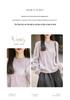2026 Autumn/Winter Women's Cashmere Wool Marled Knit Loose Sweater, Round Neck, Long Sleeve