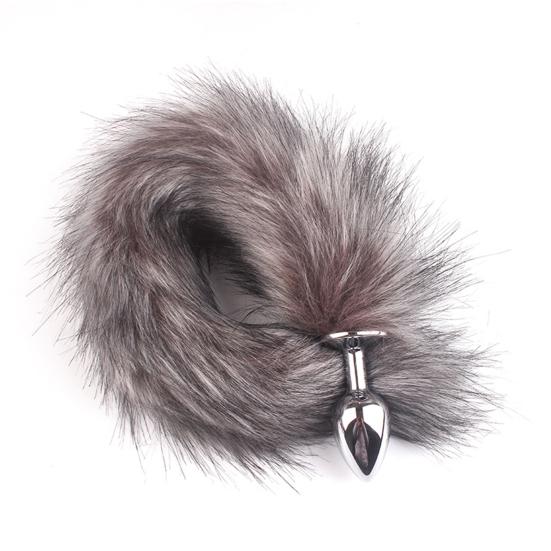 Yousheng Anal Plug Safe Full Stimulation Metal Fox Tail Exotic Accessories Butt Plug Adult Product