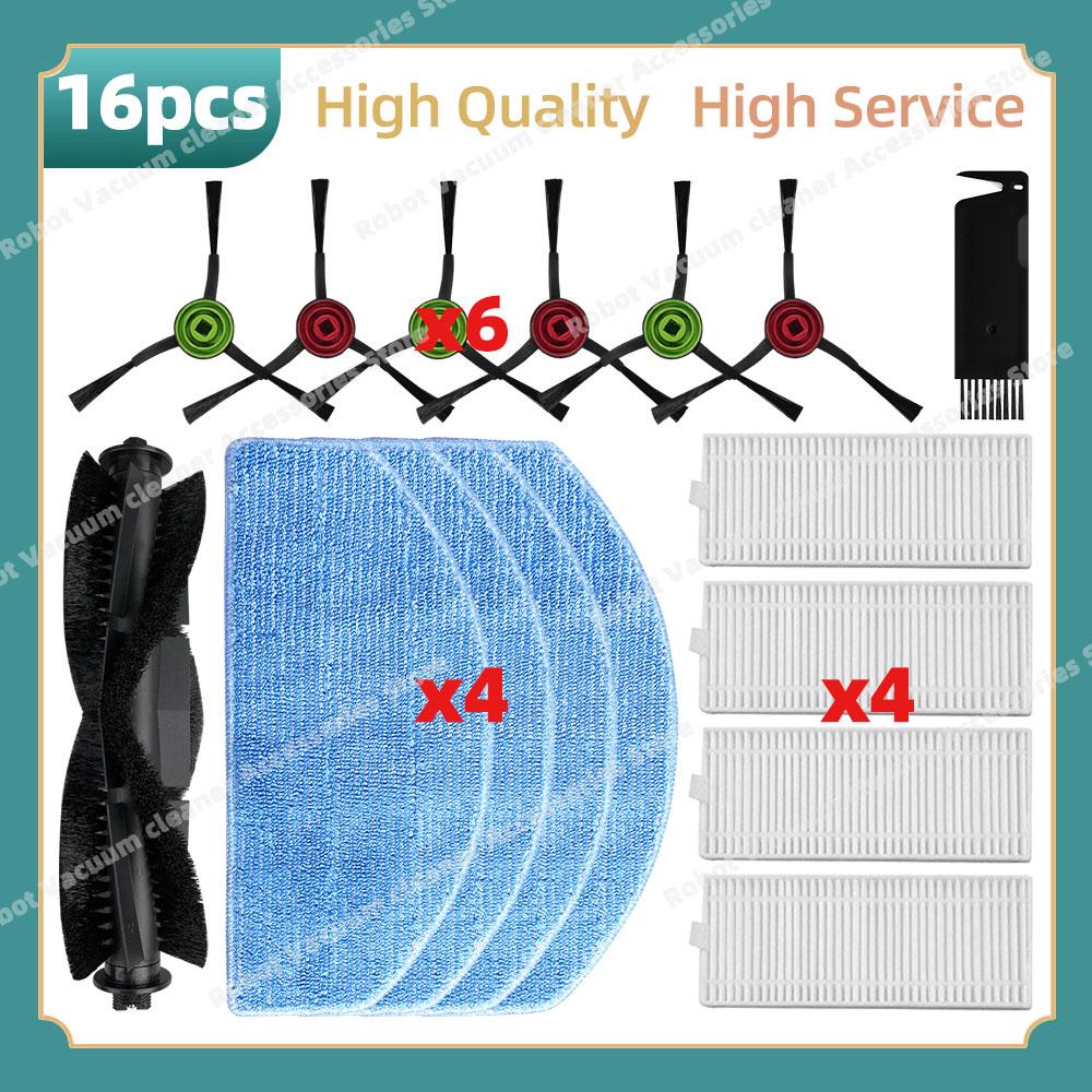 Compatible For Tikom G8000 / G8000 Pro, Honiture G20 / G20 Pro, Laresar Evol 3 3S Parts Main Side Brush Hepa Filter Mop Cloth