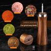 Steel ring grinder Acacia pepper mill Ceramic core manual pepper grinder BBQ barbecue tool set