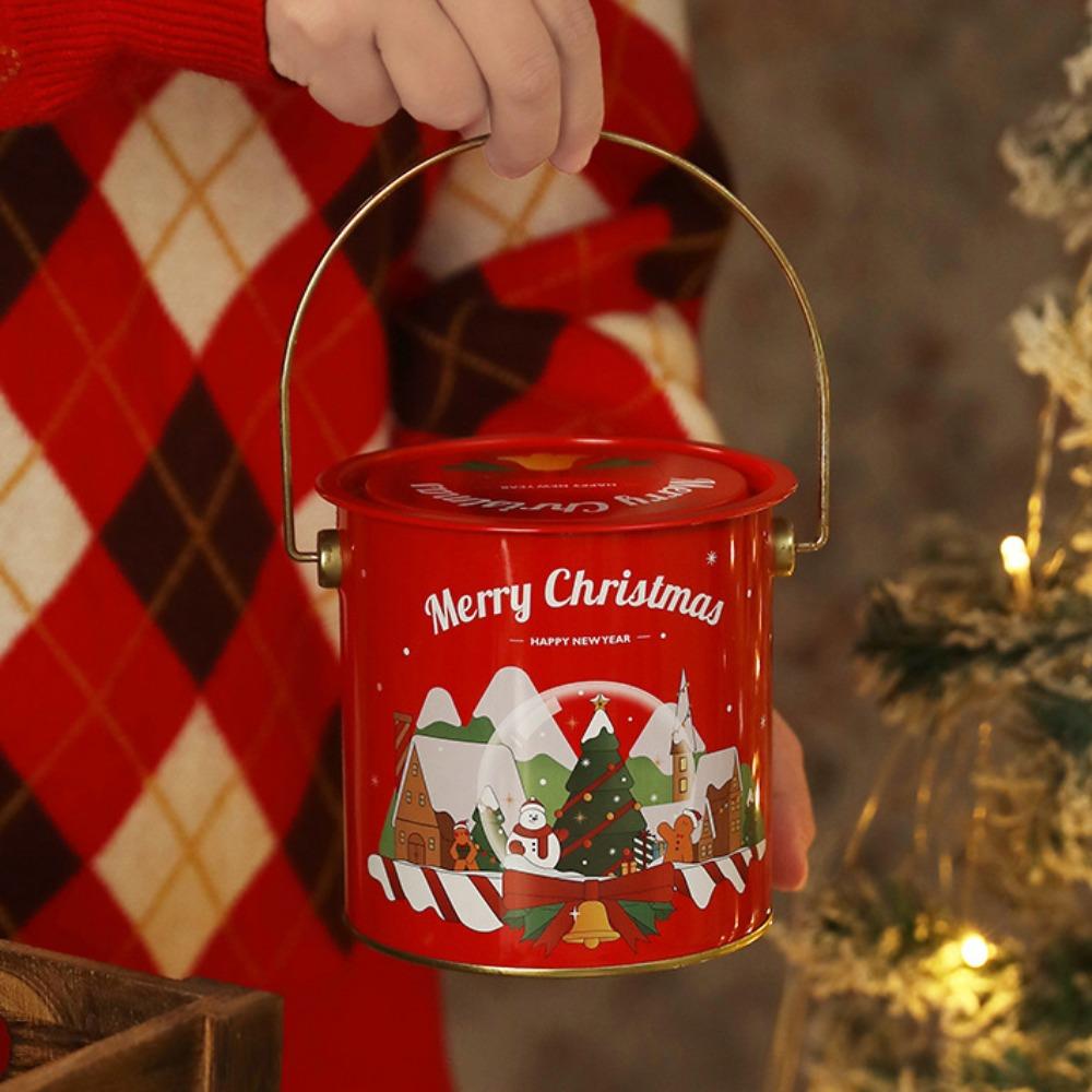 

Cartoon Cookies Biscuit Case Santa Claus Christmas Gift Box For Candy Cookies Gifts Style C