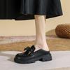 Inner height increase small leather shoes for women, British summer new platform bow small size 3233 single shoes for women