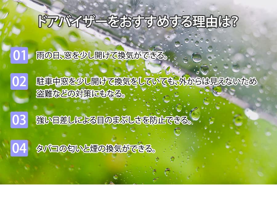 Door visor with installation manual for 1 car Daihatsu Tuft LA900S LA910S