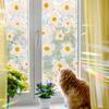 Laser Fresh Daisy Living Room Home Glass Door and Window Decorative Stickers