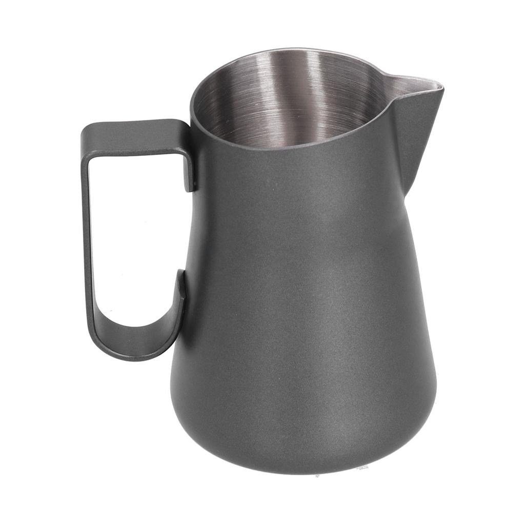 Stainless Steel Frothing Cup Coffee Frothing Pitcher Milk Frothing Jug with Long Diversion Mouth350ml