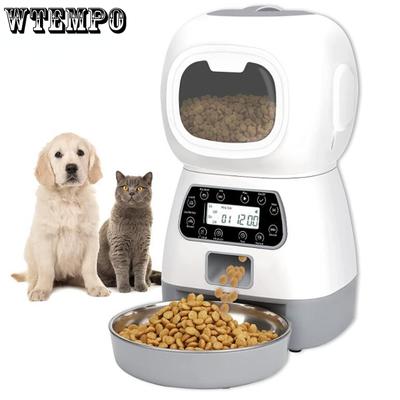 3.5L Automatic Pet Feeder Smart Food Dispenser for Cats Dogs Timer Stainless Steel Bowl Auto Dog Cat Pet Feeding Pet Supplies