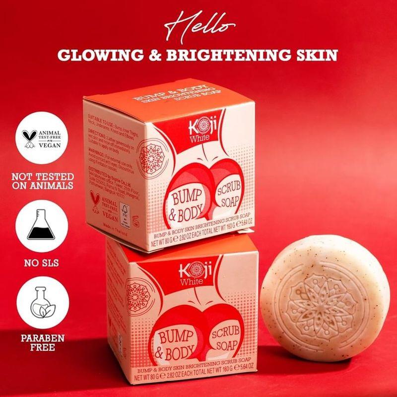 Koji White - Sapone Scrub Illuminante per Corpo e Punti