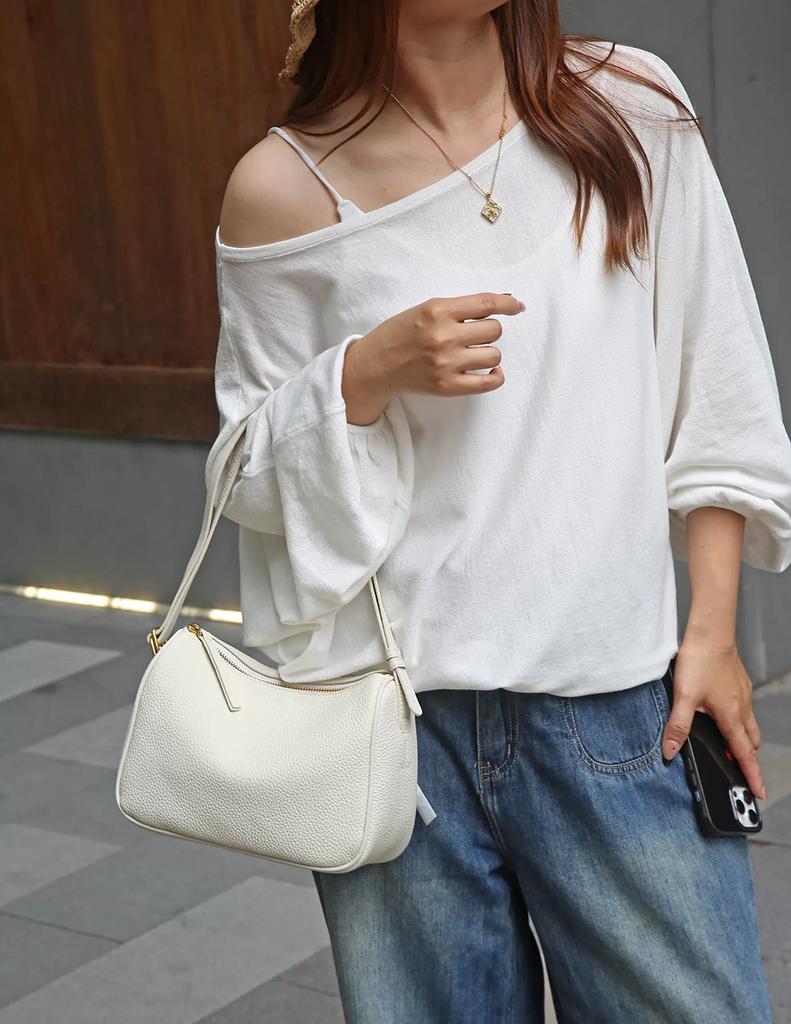 Women's Leather Shoulder Bag, 2026 High-End Niche Design, Fashionable Handbag/Crossbody Bag