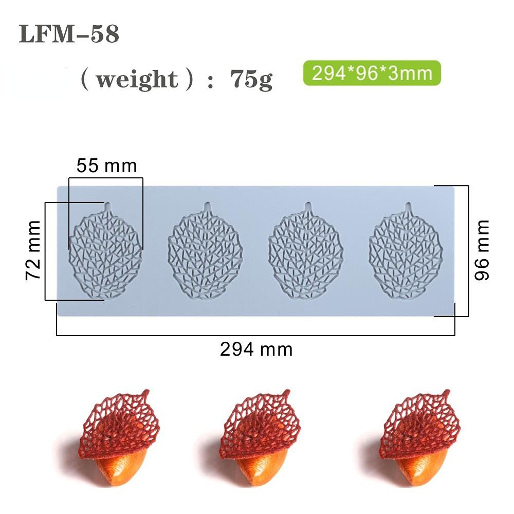 

Силиконовые формы в форме листа, формы для помадки, шоколадные формы для торта, кондитерский декор, формы для выпечки, украшения, сахар, кружевной вуаль, коврик LFM-58