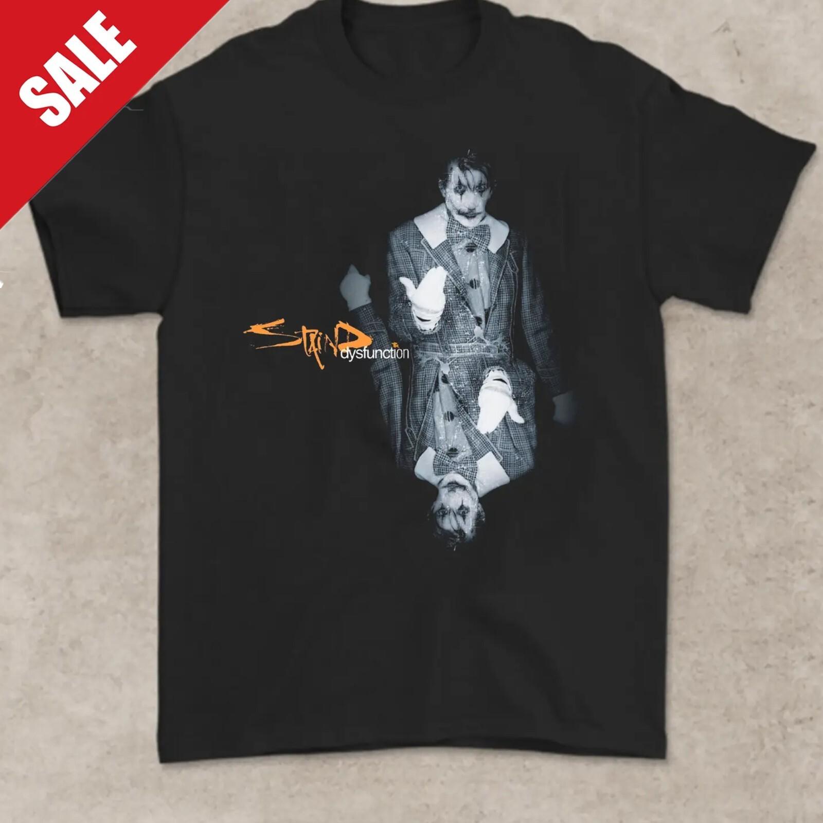 Футболка Staind Dysfunction Топы Футболка Хлопок Черный Мужские Все Размеры от S до 4XL 4XL