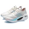 Li Ning Shadow Essential Dämpfung Niedrig geschnitten Laufschuhe Damen Hellcremegrau ARHQ258-5
