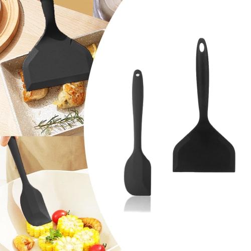 

Yoseka Silicone Spatula for Okonomiyaki, Egg, Omelet, Scraper, Heat-Resistant, Non-Stick, Wide Pizza Peel, Pancake Turner, Steak Turner, Kitchen Utens