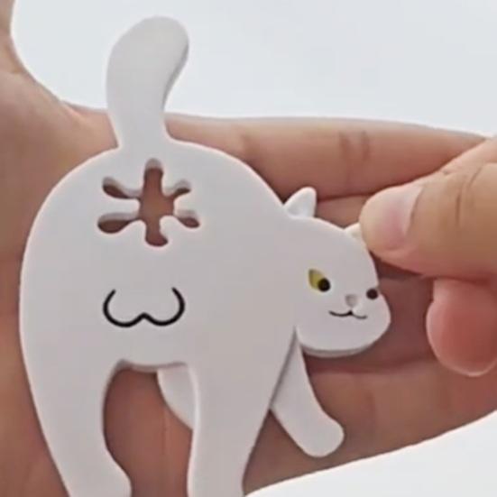 Clip Bag Sealer Fun Cat Butt Bread Tie Seal Clamp Plastic Food Bag Clip Multifunctional Universal Bag Clip for Snacks