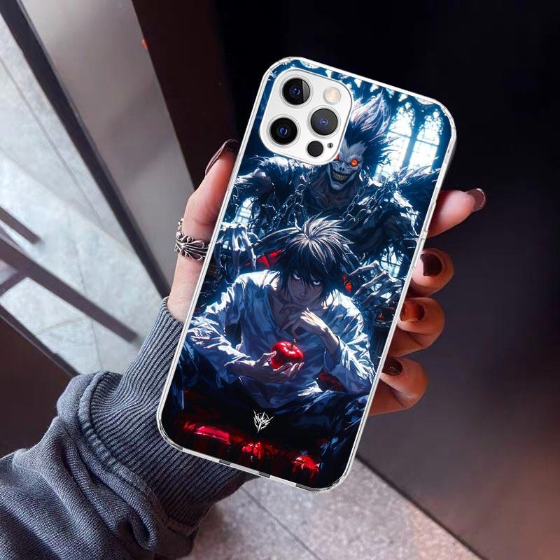 N-Note D-Death L Lawliet Phone Case For iPhone 17 Air 16 15 Pro Max 14 Plus 13 Mini 12 11 Cover 7 8 SE Silicone Shell Print Fund