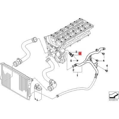Motor Koelvloeistof Afdichting Blindstop VOOR BMW E60 M54 530i 528i 04-10 11537519733 Auto Koelwater Slanghouder Pluggen