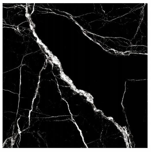 Płytka Podłogowa Ceramiczna 60x60cm Marmurowa, Czarna, Wysoki Połysk