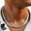 Silver Chain Men' Chain SILVER 925 5mm Armored + FREE