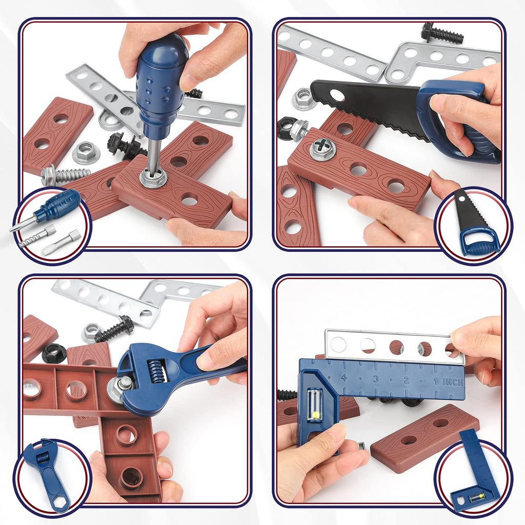 Παιχνίδια συναρμολόγησης και αποθήκευσης για αγόρια ηλικιών και Ένα υπέροχο δώρο γενεθλίων ξυλουργού και Χριστουγέννων για 2, 3, 4, 5, 6. δώρο, παιχνίδι, παιδιά.