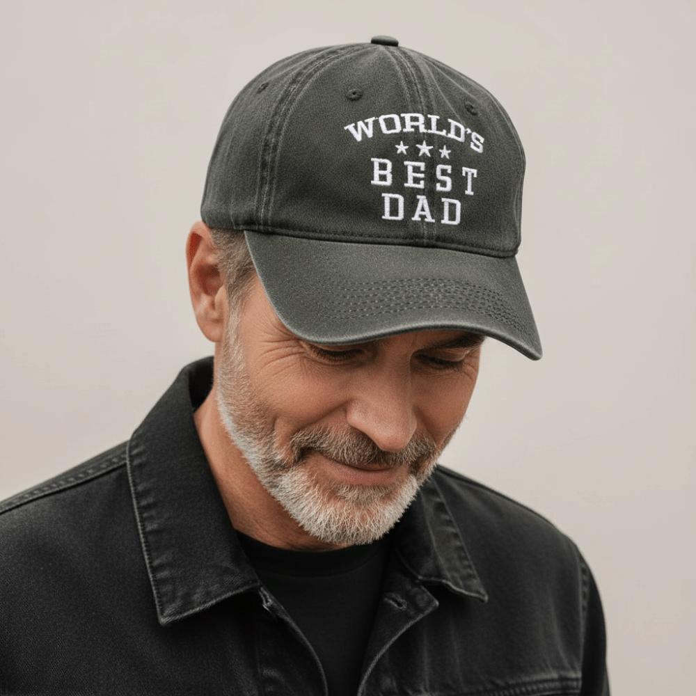Vintage World's Best Dad Caps Adjustable Outdoor Sunscreen Hats Sport Visors Cap Father's Gift