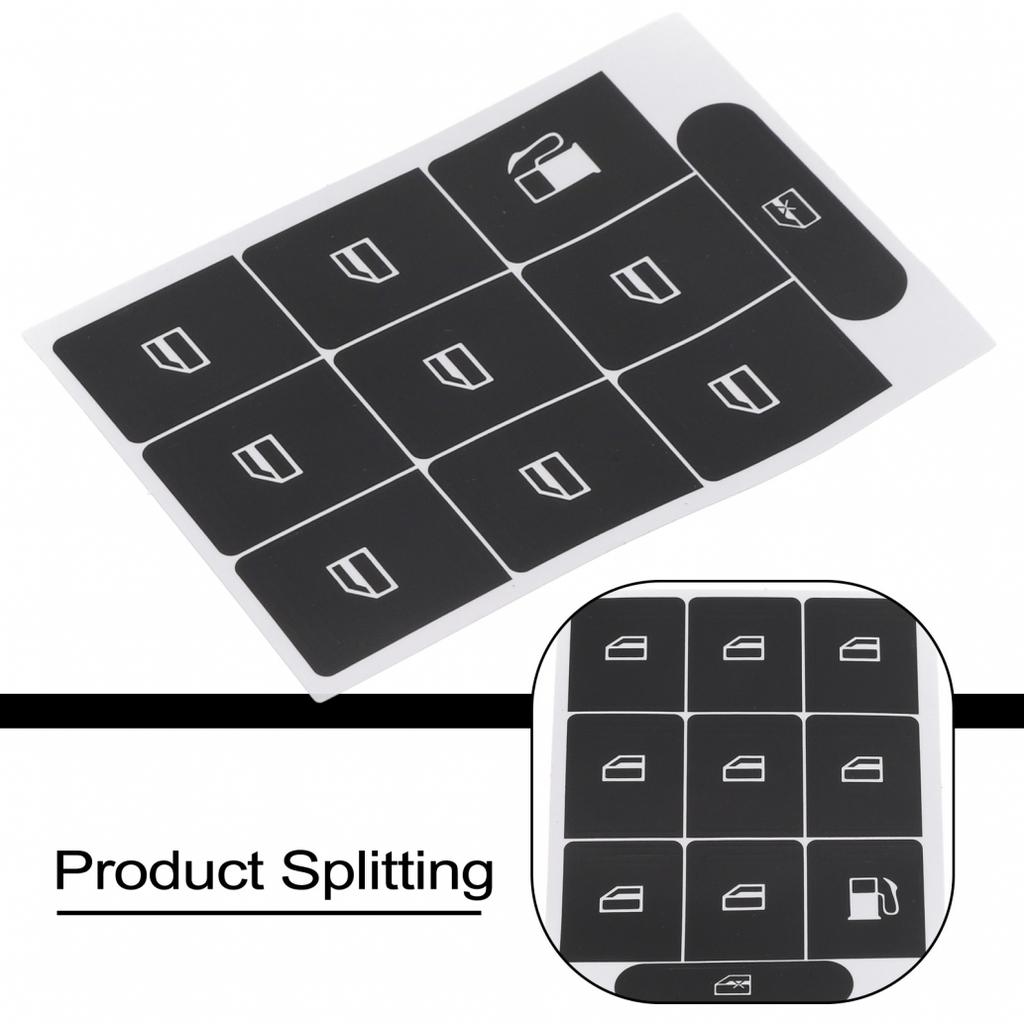 Button Repair Decal Buttons Repair Stickers Set Of Stickers